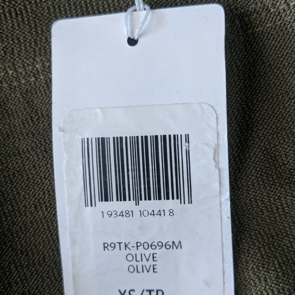 NWT Eileen Fisher Slim Ankle Pants (XS - Olive) - Picture 4 of 4